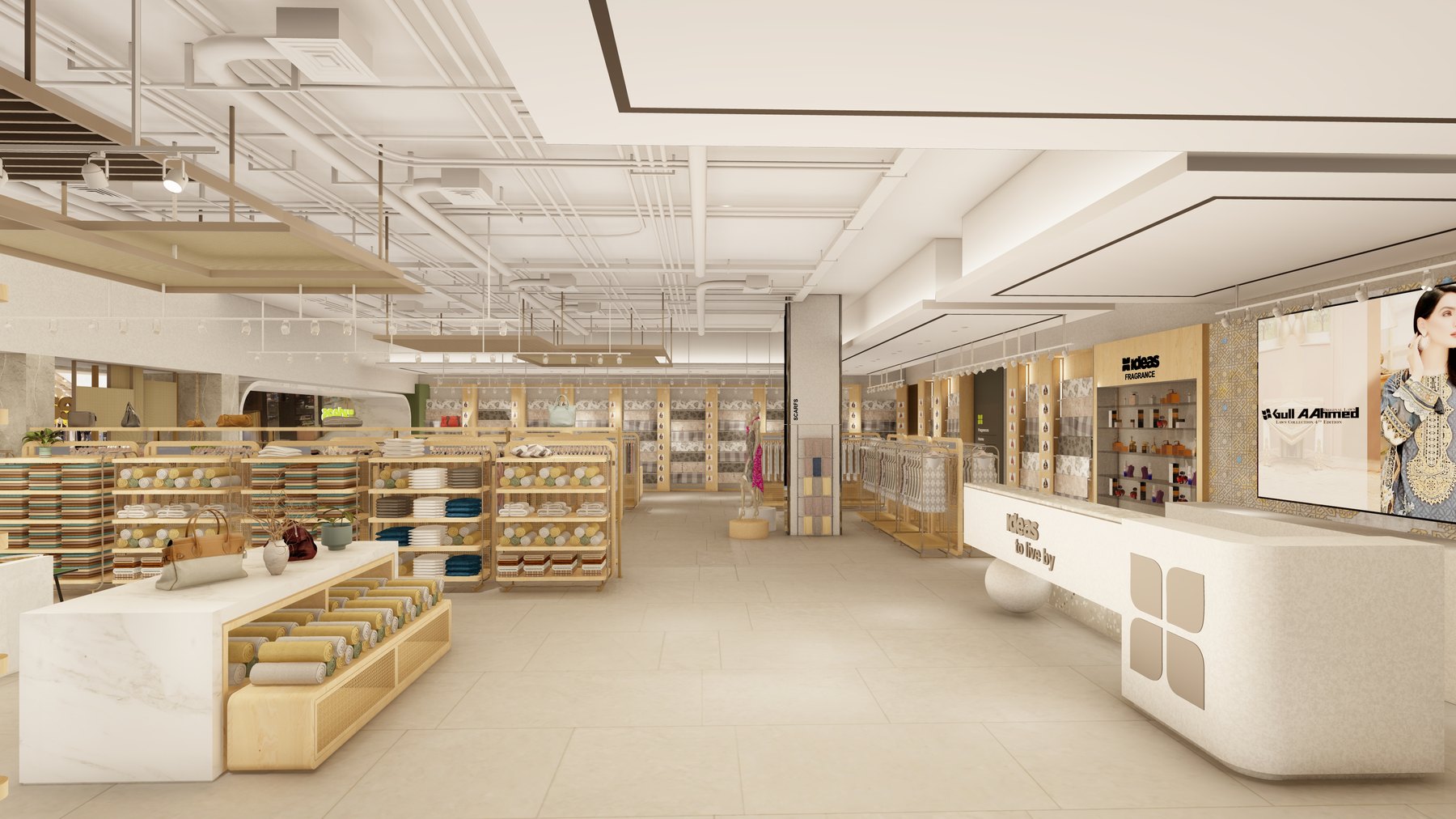 Ideas to Live By Service Counter with Full Store Depth — City Centre Deira Dubai